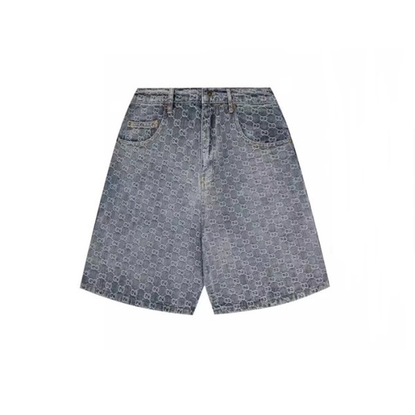 ✨구찌 남성 캐쥬얼 블루 반바지 - Gucci Mens Blue Half-pants - gu360x