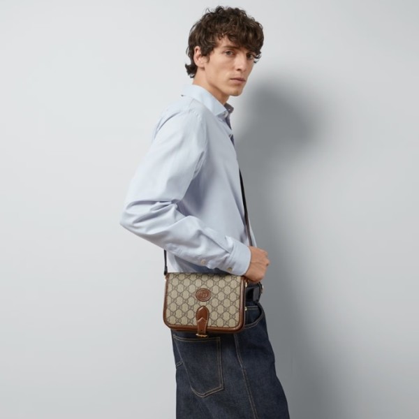 ✨구찌 남성 브라운 GG Retro 크로스백 - Gucci Mens Brown Cross Bag - gu429x