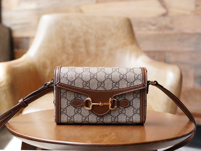 ✨구찌 여성 브라운 미니 홀스빗 폰백 - Gucci Womens Brown Mini Bag - gu519x