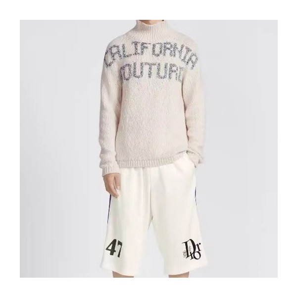 ✨디올 남성 캐쥬얼 화이트 반바지 - Dior Mens White Half-pants - di360x