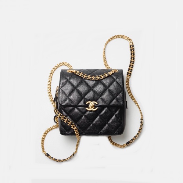 ✨샤넬 여성 블랙 22p 백팩 - Chanel Womens Black Back Pack - ch96x