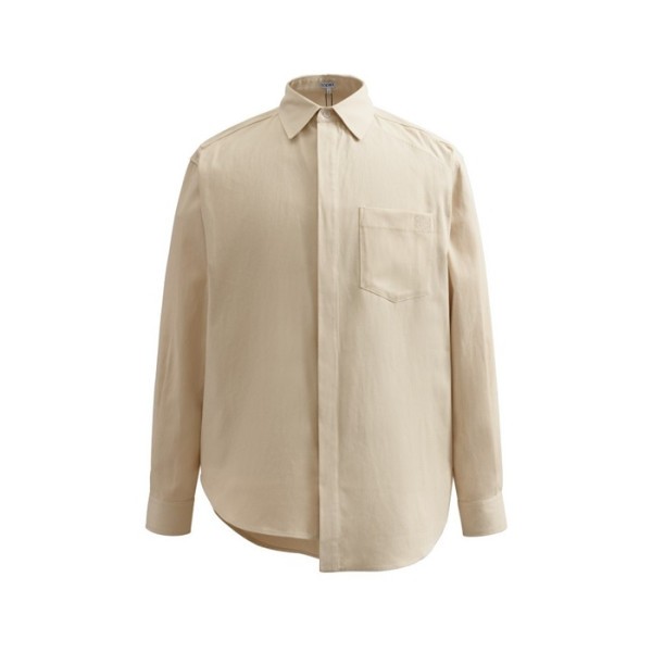 ✨로에베 남자 클래식 베이지 셔츠 - Loewe Mens Beige Shirts - loe714x