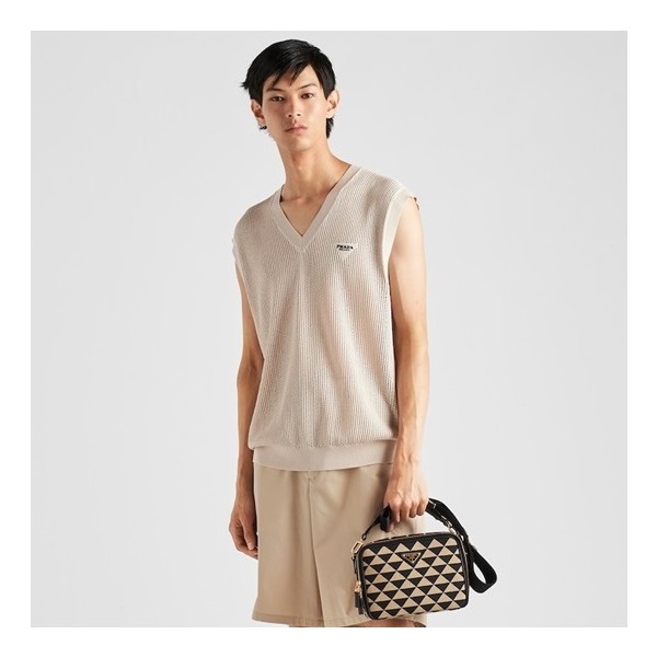 ✨프라다 남성 베이지 베스트 - Prada Mens Beige Vest - pr378x