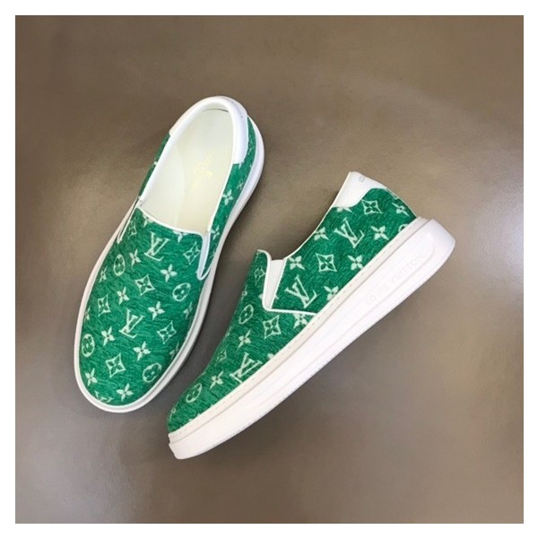 ✨루이비통 남성 모던 그린 로퍼 - Louis vuitton Mens Green Loafer - lv747x