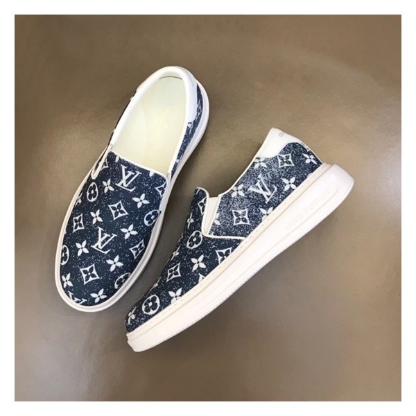 ✨루이비통 남성 모던 네이비 로퍼 - Louis vuitton Mens Navy Loafer - lv750x