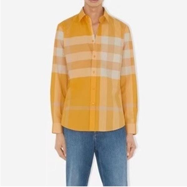 ✨버버리 남성 베이직 옐로우 셔츠 - Burberry Mens Yellow Tshirts - bu154x
