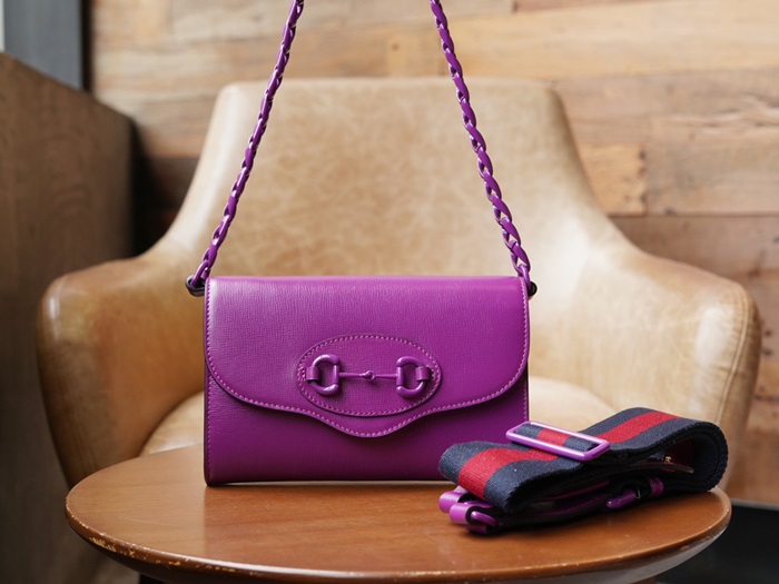 ✨구찌 여성 퍼플 미니 홀스빗 폰백 - Gucci Womens Purple Phone Bag - gu615x