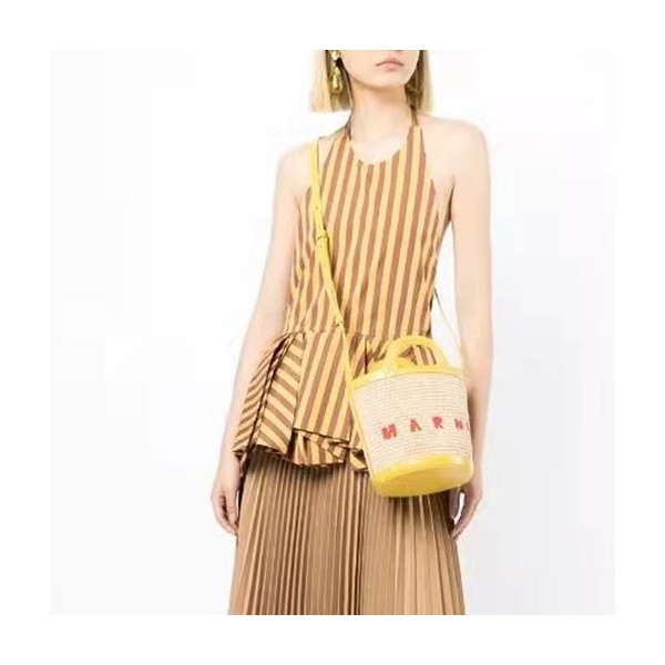 ✨마르니 여성 옐로우 라탄백 - Marni Womens Yellow Cross Bag - mar15x