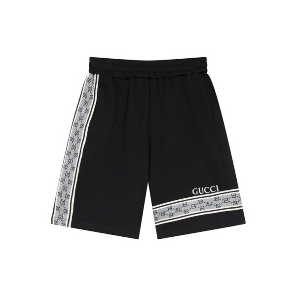 ✨구찌 남성 캐쥬얼 블랙 반바지 - Gucci Mens Black Half-pants - gu649x