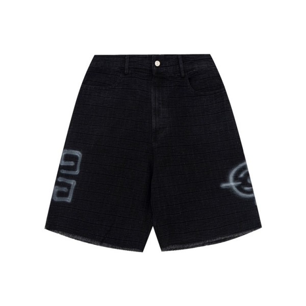 ✨지방시 남성 캐쥬얼 블랙 반바지 - Givenchy Mens Black Half-pants - gi244x