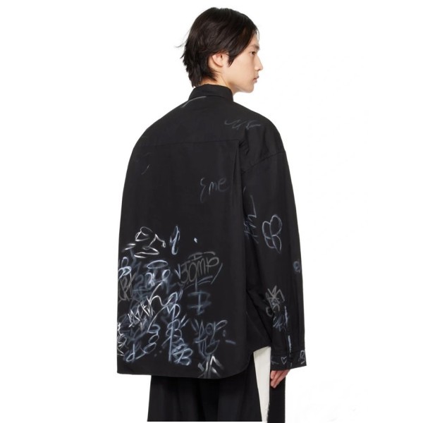 ✨발렌시아가 트렌디 남성 블랙 셔츠 - Balenciaga Mens Black Tshirts - ba366x