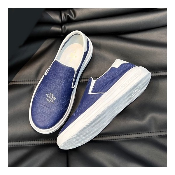 ✨루이비통 남성 모던 블루 로퍼 - Louis vuitton Mens Blue Loafer - lv924x