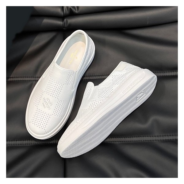 ✨루이비통 남성 모던 화이트 로퍼 - Louis vuitton Mens White Loafer - lv925x