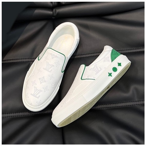 ✨루이비통 남성 모던 화이트 로퍼 - Louis vuitton Mens White Loafer - lv927x