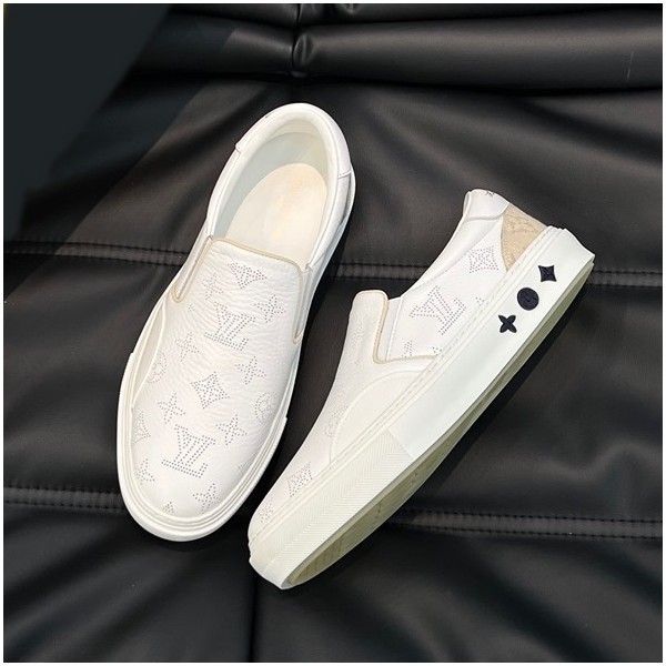 ✨루이비통 남성 모던 화이트 로퍼 - Louis vuitton Mens White Loafer - lv928x