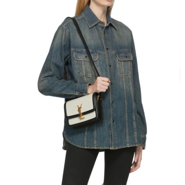 ✨입생로랑 여성 화이트 숄더백 - Saint Laurent Womens White Shoulder Bag - ysl777x