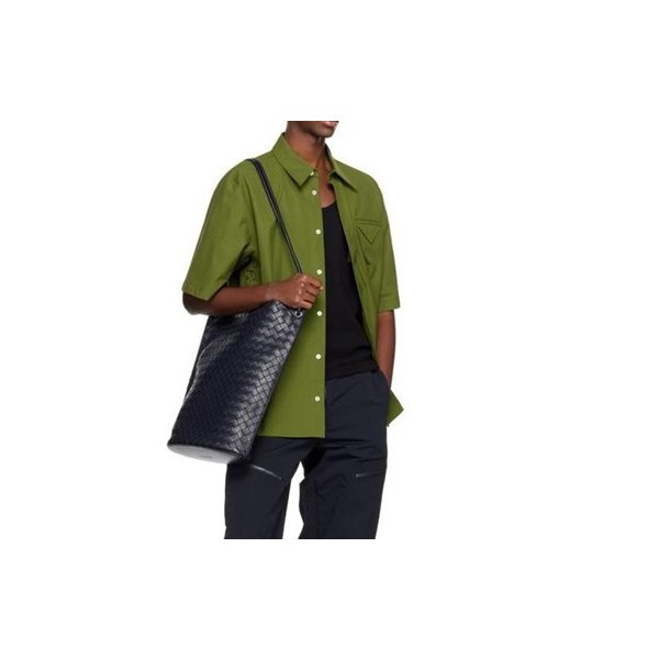 ✨보테가베네타 남성 그린 반팔 셔츠 - Bottega veneta Mens Green Shirts - bv69x