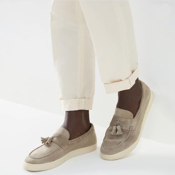 ✨브루넬로쿠치넬리 남성 그레이 로퍼 - Brunello Cucinelli Mens Gray Loafer - bru89x