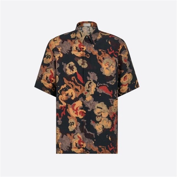 ✨디올 남성 블랙 반팔 셔츠 - Dior Mens Black Half sleeved Tshirts - di474x