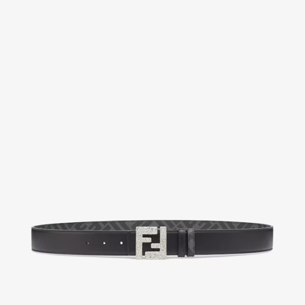 ✨펜디 남성 시그니처 양면 그레이 벨트 - Fendi Mens Gray Belts - fe124x