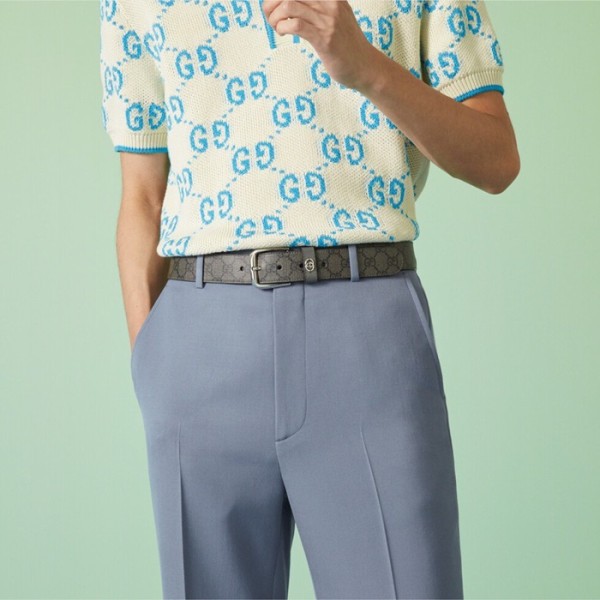 ✨구찌 남성 모던 그레이 벨트 - Gucci Mens Gray Belts - gu701x