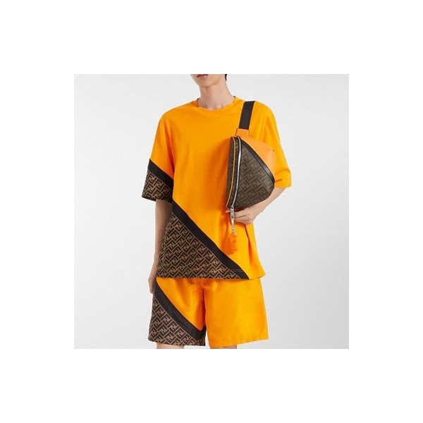 ✨펜디 남성 캐쥬얼 오렌지 반바지 - Fendi Mens Orange Half-pants - fe128x