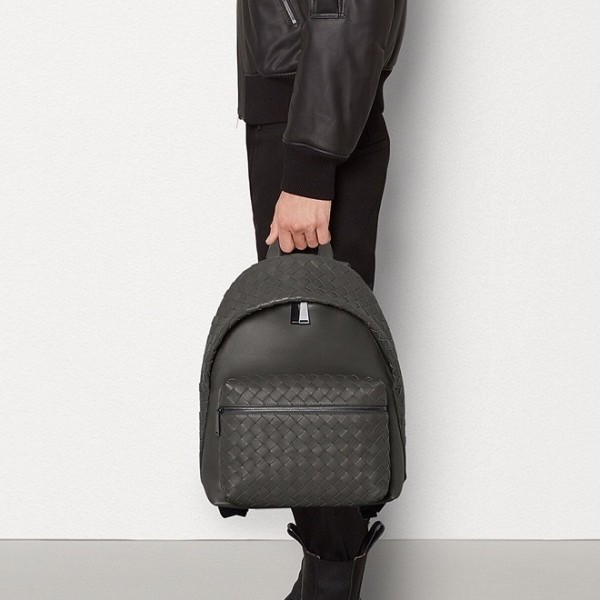 ✨보테가베네타 남성 클래식 그레이 백팩 - Bottega veneta Mens Gray Back Pack - bv76x