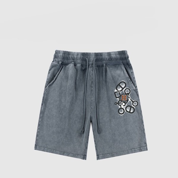 ✨에르메스 남성 블루 반바지 - Hermes Mens Blue Half-pants - he185x