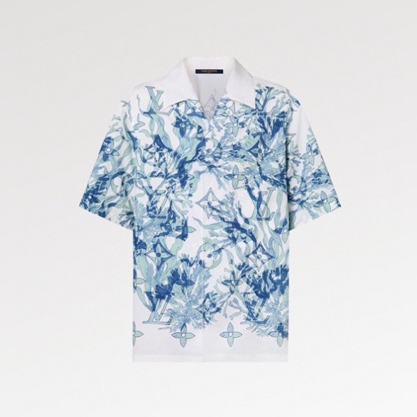 ✨루이비통 남성 화이트 반팔 셔츠 - Louis vuitton Mens White Tshirts - lv1159x