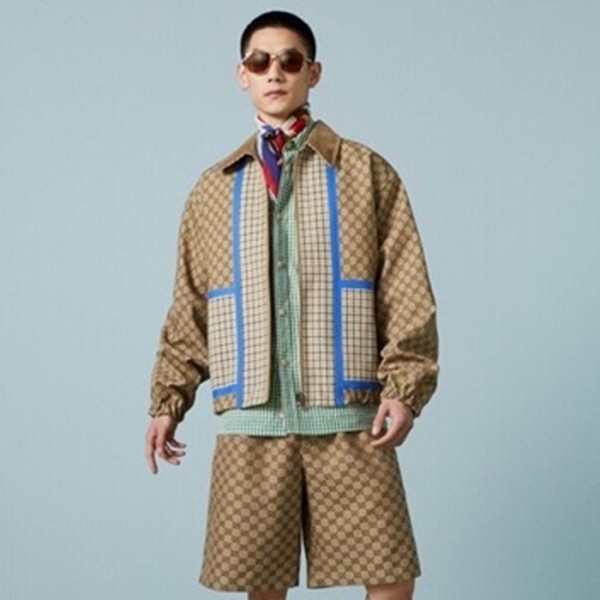 ✨구찌 남성 캐쥬얼 브라운 반바지 - Gucci Mens Brown Half-pants - gu744x