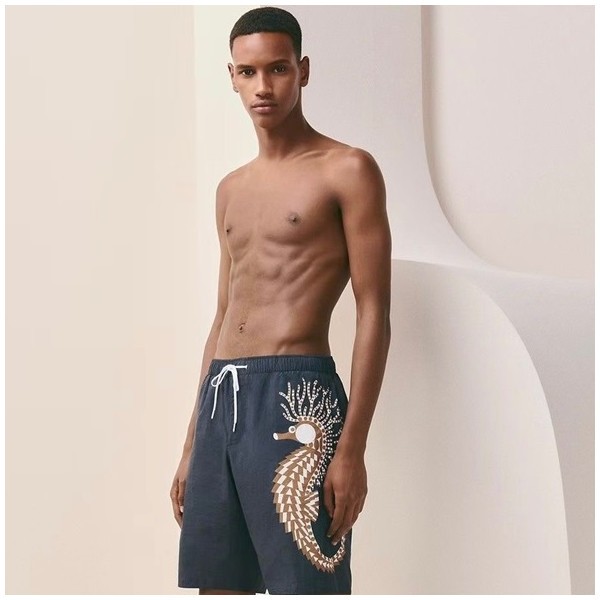 ✨에르메스 남성 블루 반바지 - Hermes Mens Blue Half-pants - he186x