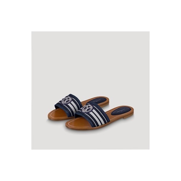✨루이비통 여성 네이비 슬리퍼 - Louis vuitton Womens Navy Slippers - lv1173x