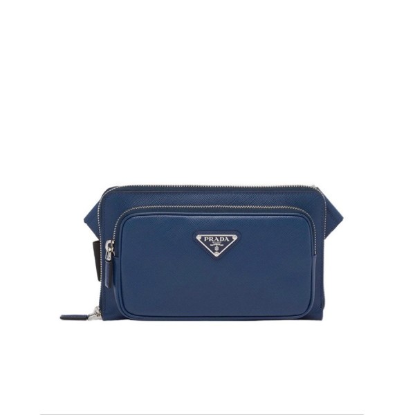 ✨프라다 남성 블루 벨트백 - Prada Mens Blue Belt Bag - pr553x