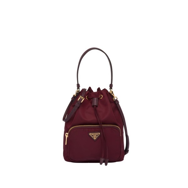 ✨프라다 여성 버건디 버킷백 - Prada Womens Burgundy Bucket Bag - pr562x