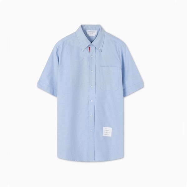 ✨톰브라운 남성 블루 반팔 셔츠 - Thom Browne Mens Blue Half sleeved Shirts - to68x