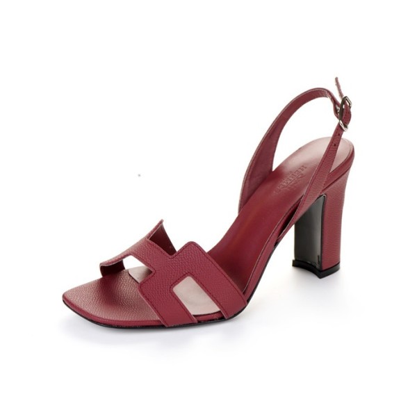 ✨에르메스 여성 버건디 하이힐 - Hermes Womens Burgundy High-heels - he206x