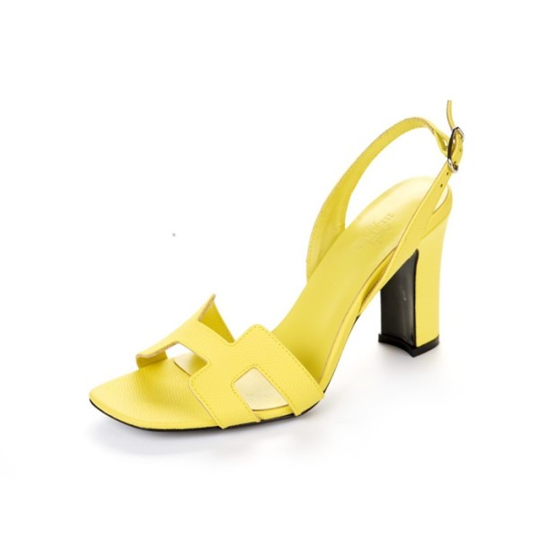 ✨에르메스 여성 옐로우 하이힐 - Hermes Womens Yellow High-heels - he207x