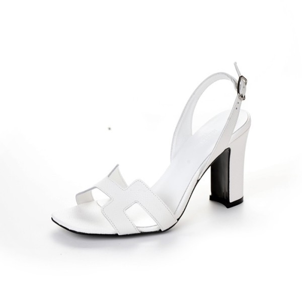 ✨에르메스 여성 화이트 하이힐 - Hermes Womens White High-heels - he218x