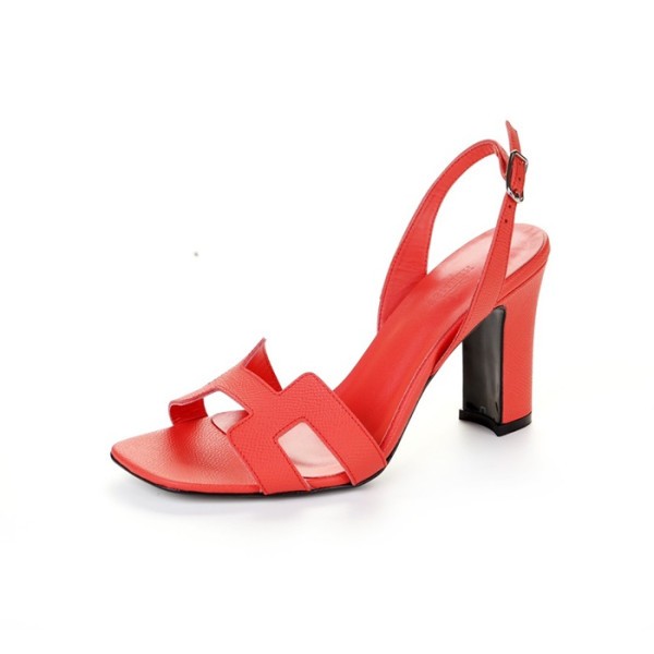 ✨에르메스 여성 오렌지 하이힐 - Hermes Womens Orange High-heels - he220x