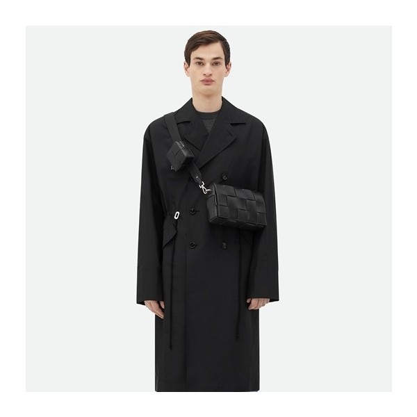 ✨보테가베네타 남성 블랙 카세트백 - Bottega Veneta Mens Black Cassette Bag - bv86x