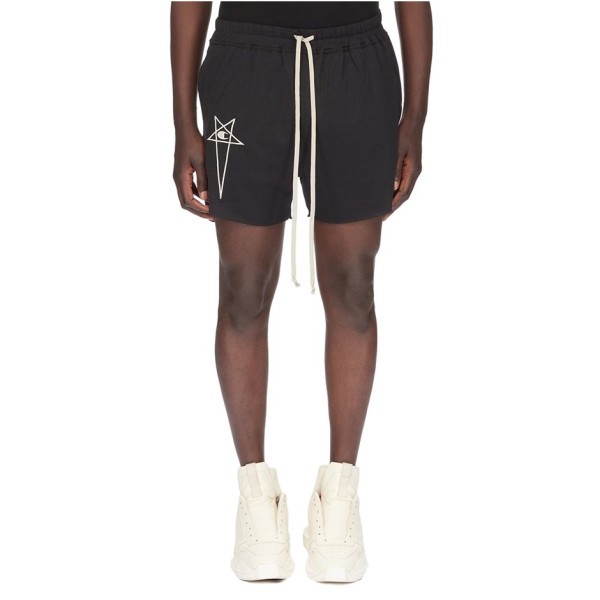 ✨릭 오웬스 남성 모던 블랙 반바지 - Rick Owens Mens Black Half-pants - ri127x