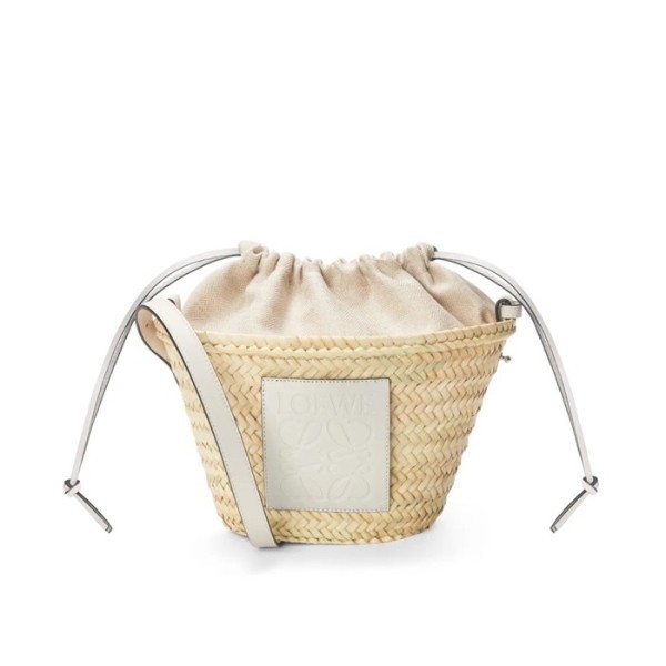 ✨로에베 여성 화이트 라탄백 - Loewe Womens White Shoulder Bag - loe733x