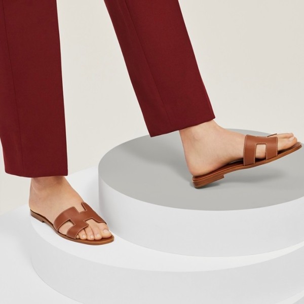 ✨에르메스 여성 골드 오란 - Hermes Womens Gold Slipper - he226x