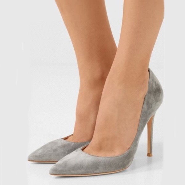 ✨지안비토로씨 여성 그레이 하이힐 - Gianvito rossi Womens Gray High-heels - ro07x
