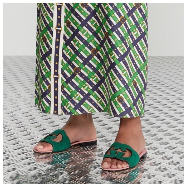 ✨구찌 여성 그린 슬리퍼 - Gucci Womens Green Slippers - gu808x