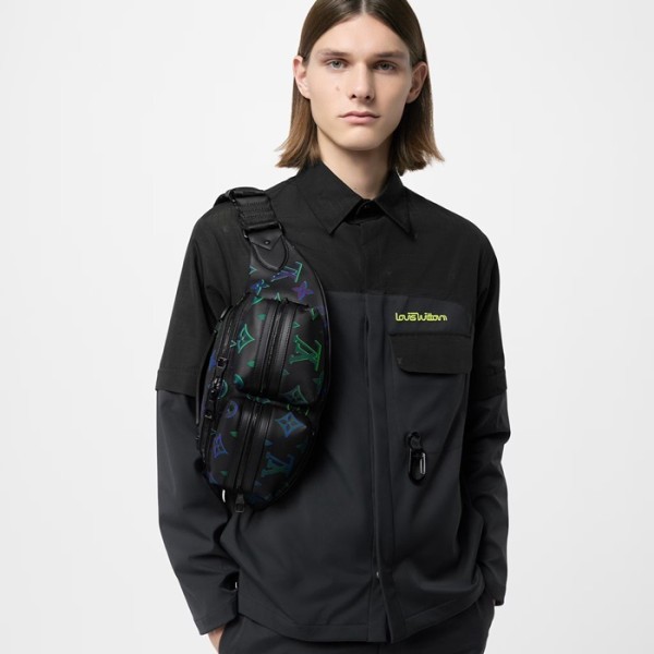 ✨루이비통 남성 블랙 힙색 - Louis vuitton Mens Black Hip Sack - lv1560x