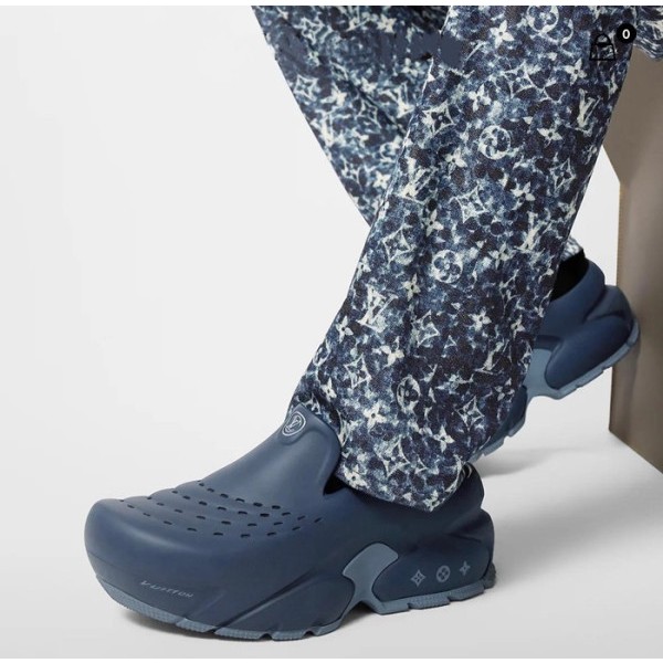 ✨루이비통 남성 네이비 슬리퍼 - Louis vuitton Mens Navy Slippers - lv1578x