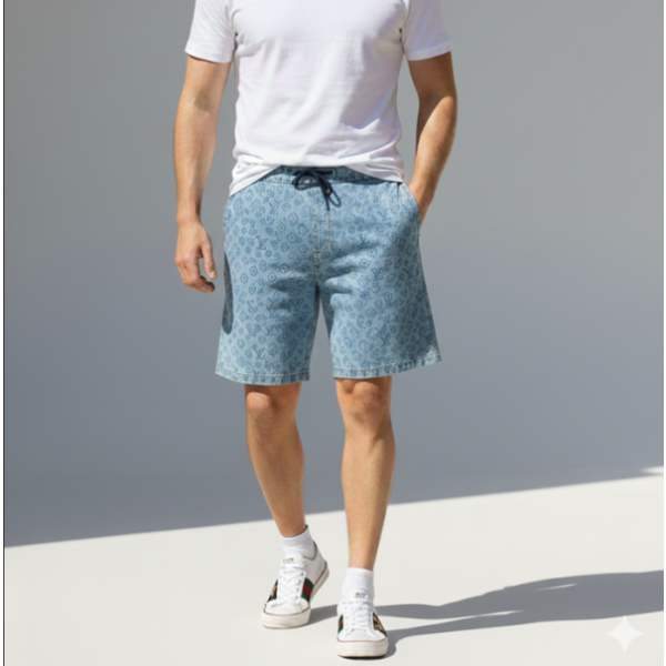 ✨루이비통 남성 데님 반바지 - Louis vuitton Mens Denim Half-pants - lv1598x