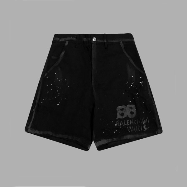 ✨발렌시아가 남성 블랙 반바지 - Balenciaga Mens Black Half-pants - ba530x