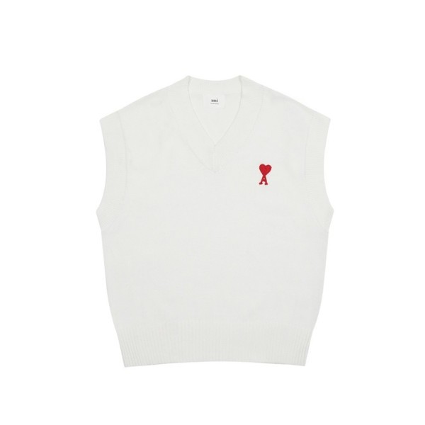 ✨아미 남/녀 화이트 베스트 - Ami Unisex White Vest - am13x